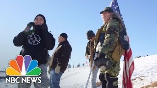 Veterans Stand Ground With Pipeline Protesters At Standing Rock  NBC News [upl. by Lareneg]