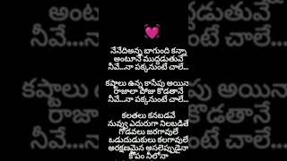 nenedhi Anna bagundi kanna  song lyrics [upl. by Airom]