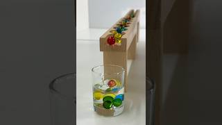 Marble Run ASMR ☆ Wave Slope Mini glass of Water🫗 shorts marblerun marblerunone [upl. by Ellenyl]