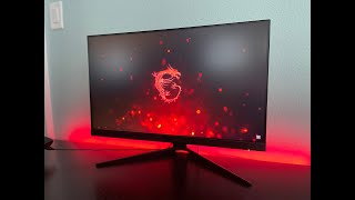 MSI Optix G242 1ms 24quot AMD Freesync IPS Gaming Monitor  Unboxing and Review [upl. by Mahla]