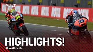 Moto2™ Race Highlights 🤯  2024 DutchGP [upl. by Nissie915]