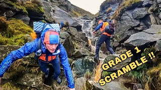 CROWDEN CLOUGH GRADE 1 SCRAMBLE amp KINDER SCOUT SOLO WILDCAMP [upl. by Therese]