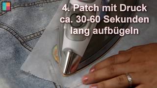 Aufbügeln von Patches  Anleitung  catchthepatchde [upl. by Byler]