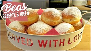 BERLINER Rezept  Die besten Krapfen Pfannkuchen selber backen [upl. by Emerick215]