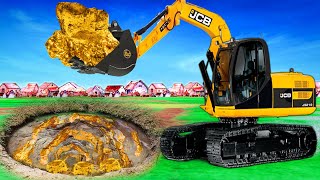 JCB Gold Mining Hindi Kahaniya Hindi Moral Stories Funny Comedy Video Gold Mining Bedtime Stories [upl. by Indyc]