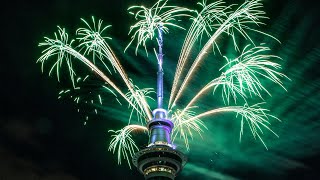 Watch New Zealands 2021 New Year fireworks display [upl. by Nyrem]