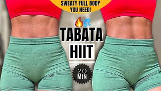 20 Min Super Sweaty TABATA HIIT Workout  Burn 500 Calories🔥 No Equipments [upl. by Uahsoj]