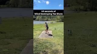 49 Seconds Of Wind Destroying Tee Shots 🌬️🥏 discgolf [upl. by Dierdre979]