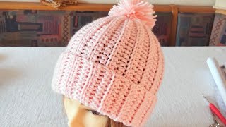 Cappello donna  uomo bambino alluncinetto [upl. by Fondea]