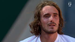 Stefanos Tsitsipas 2021 Roland Garros Semifinal Win Interview [upl. by Zingale55]