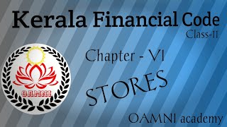 Departmental test classes  Kerala Financial Code class  11  Chapter  Vl  Stores [upl. by Nereen101]