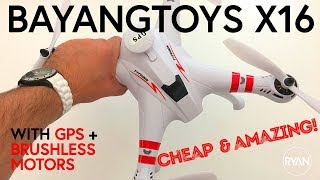 BAYANGTOYS X16 GPS Drone  NEW PILOT REVIEW [upl. by Scharaga]