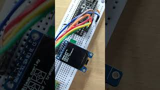 Display on SH1107 SPI OLED with RP2040 using U8g2 in Arduino framework [upl. by Joiner643]