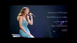 Celine Dion  Lyrics  Lullaby Goodnight My Angel [upl. by Atinrahs]