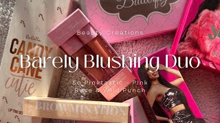 beauty creations barely blushing duo 💕  review [upl. by Topping488]