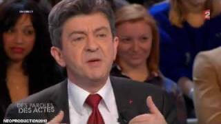 Marine Le pen  Mélenchon  Des paroles et des actes  SUITE PART2 23022012 [upl. by Shermy735]