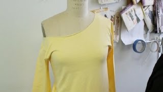 How to Cut a Shirt Into Flashdance Style  Fashion amp Cutting Shirts [upl. by Mcclary]