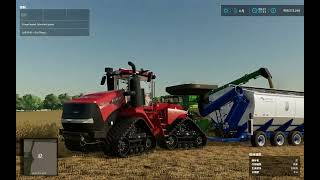 FS22  AutoDrive  John Deere X9 1100 Harvester amp Case IH Steiger Quadtrac AFS Connect Combine Harve [upl. by Peonir533]