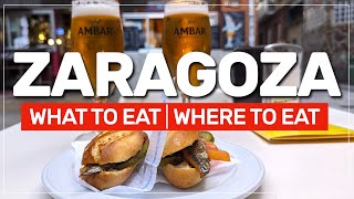 🍽️ the TOP foods you must try in ZARAGOZA and where to eat them 🇪🇸 151 [upl. by Anirav]