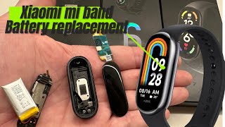 Xiaomi Mi Band Battery Replacement [upl. by Cresa]