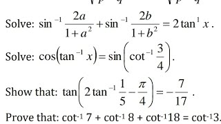 arcsin2a1  a  2  arcsin2b1  b  2  2tan1 x [upl. by Winnie]