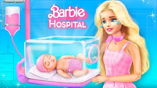 Barbie in the Hospital  30 Hacks and Crafts for Dolls [upl. by Enneibaf]