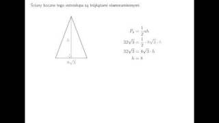 Wysokość trójkąta równoramiennego [upl. by Cornwall333]