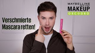 Mascara ohne Verschmieren auftragen  Maybelline Make Up Decoded [upl. by Novelc]