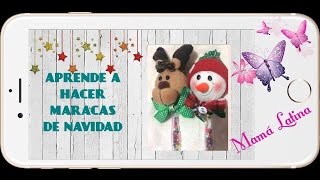 MARACA NAVIDEÑA O CASCABELES PARA NAVIDAD  NOVENA DE AGUINALDOS [upl. by Refinnaej]