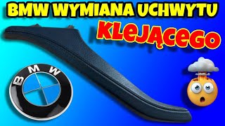 BMW jak wymienić klejący uchwyt pochwyt rączkę prawych drzwi pasażera F10 F11 F30 E90 E91 E70 F31 [upl. by Sitto]