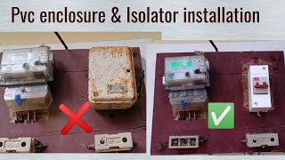 How to connect single phase Isolator in meter board  single phase Isolator [upl. by Htebazie309]