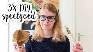 3X DIY speelgoed voor je konijn  De konijnenknuffelaar [upl. by Judon278]