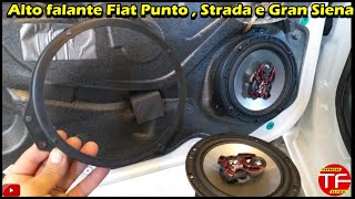 Como instalar alto falante no Gran Siena  Nova Strada e Fiat Punto [upl. by Ahsiekel223]