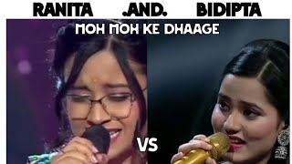 Moh Moh Ke Dhaage song cover by Ranita vs Bidipta youtube video songviral itsadileditorofficial [upl. by Aihsekram868]