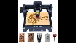 DIMIFUN D9 A45 45W Portable Laser Engraving Machine Eye Protection 10000mmmin 006mm EU9NL [upl. by Maren]