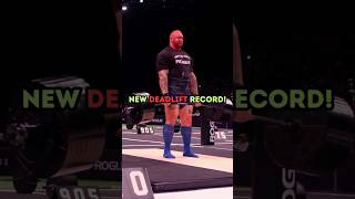 Insane RAW Deadlift Record shorts strength [upl. by Ardnasela]