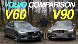 Volvo V90 vs Volvo V60 comparison review  which is the best Volvo estate [upl. by Chancellor]