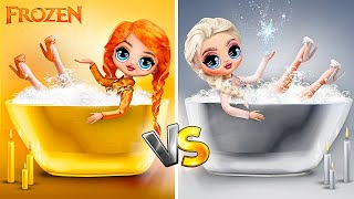 Elsa Argento e Anna Oro  30 Lavoretti Faidate di Frozen per le LOL OMG [upl. by Alraep325]