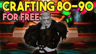 FFXIV Endwalker Leveling 80 to 90 Crafting For Free While MAKING GIL [upl. by Ut]