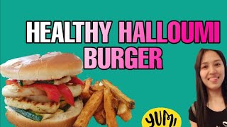 HALLOUMI BURGER HEALTHY DINNER CHARILYN PEROCHO [upl. by Marlen]