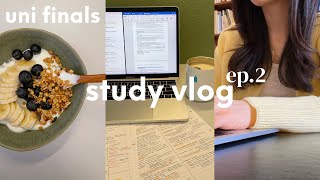 final exam vlog ep2📔 long days at library essays home cooking [upl. by Aikmat]