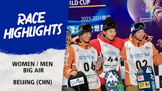 Highlights Big Air Beijing  FIS Snowboard World Cup 2324 [upl. by Suiravat]