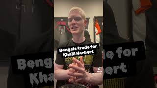 Cincinnati Bengals trade for Chicago Bears RB Khalil Herbert [upl. by Eanwahs990]