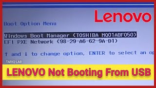 Bootable USB Not Showing up In Boot Manu  Lenovo Boot Manu [upl. by Inahet113]