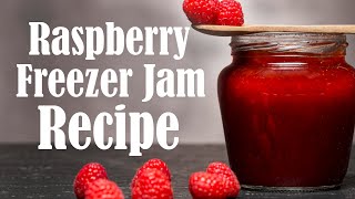 Raspberry Freezer Jam  SmallBatch Recipe NO PECTIN [upl. by Vallonia302]