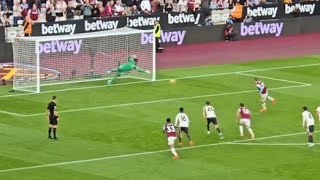 Jarrod Bowen Penalty Goal Vs Man United  West Ham 21 Man United [upl. by Atnahc]