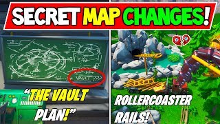 NEW FORTNITE SECRET MAP CHANGES V850 quotTHE VAULTquot  quotSECRET BUNKERSquot Season 8 Storyline  Events [upl. by Auqenaj]