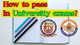 How to pass in RTUBTU exams 202223  RTU Kota [upl. by Sussna84]