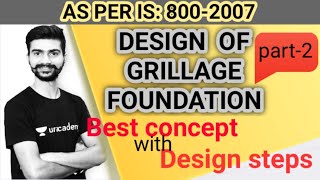 DESIGN GRILLAGE FOUNDATION IN HINDI PART 2 [upl. by Millar623]