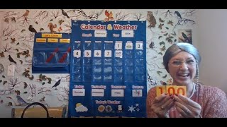 Calendar and Weather Feb 8 2024  The 100th Day of School [upl. by Anelat]